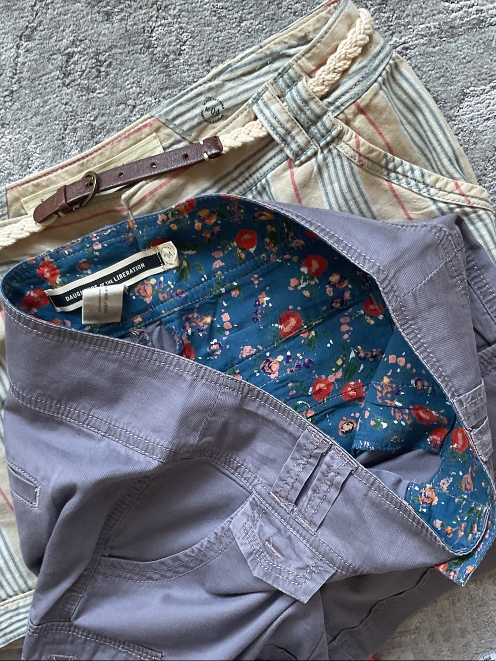 Anthro/Daughters of  the Liberation Cotton Shorts Bundle - Picture 10 of 10
